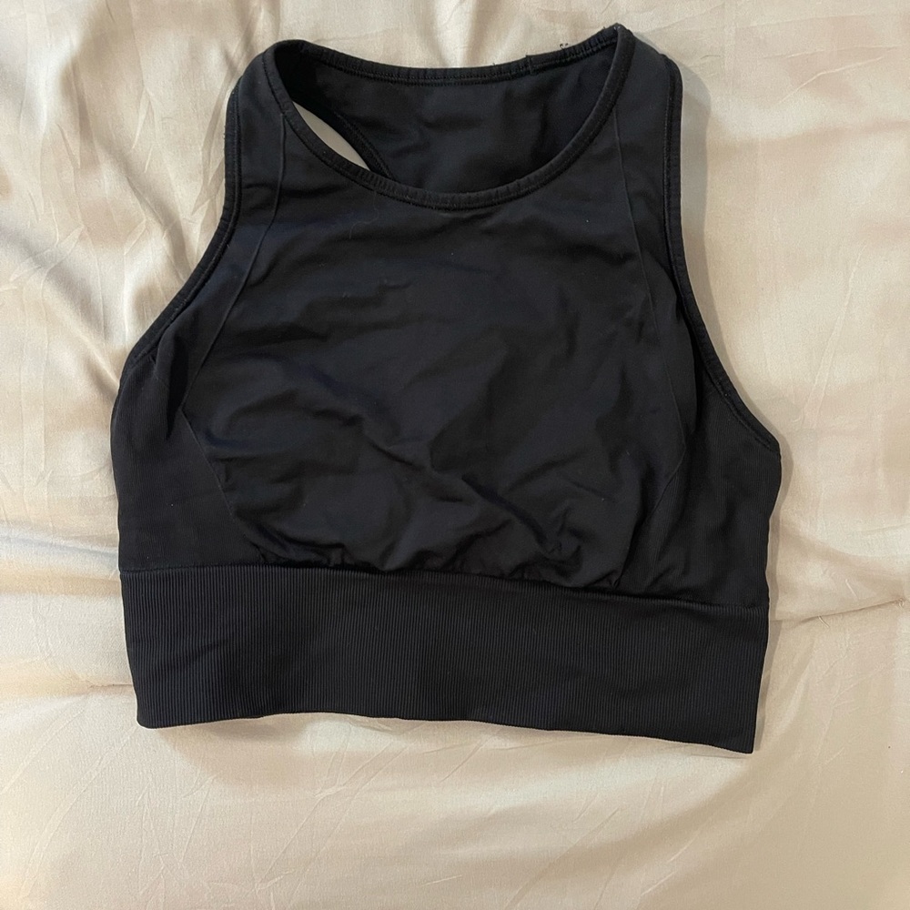 Lululemon Athletica Black Crop Top